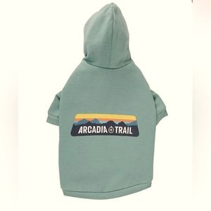 Arcadia Trail Dog Winter Hoodie/Sweatshirt, Green, Size MEDIUM, NWT